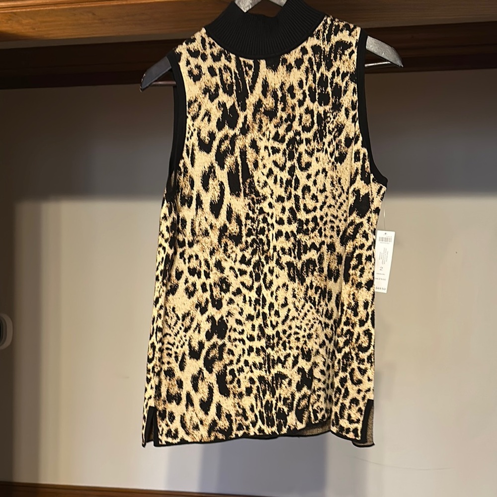 Leopard Print Sleeveless Chico’s Top